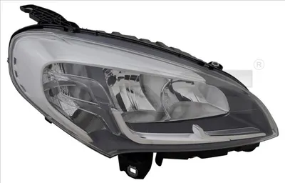 Far Dreapta (H7 H7 W21W, electric, cu motor, culoare interior: cromat) potrivit FIAT DOBLO, DOBLO CARGO 09.14