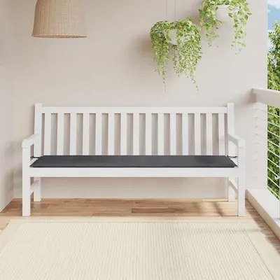 vidaXL Pernă de bancă de grădină antracit 180x50x3 cm textil oxford