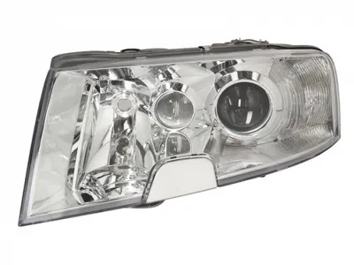 Far stanga (D2S H3, electric, cu motoras, fundal cromat) SKODA SUPERB 2001-2008