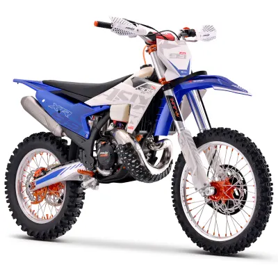 Motocicleta Cross Enduro Asix XR99, 300cc, 2T, roti 21 19, pornire electric, albastru-alb