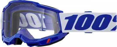 Ochelari cross atv 100% Accuri 2 Blue, lentila transparenta, culoare rama albastru