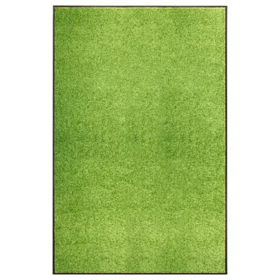 vidaXL Covoraș de ușă lavabil, verde, 120 x 180 cm