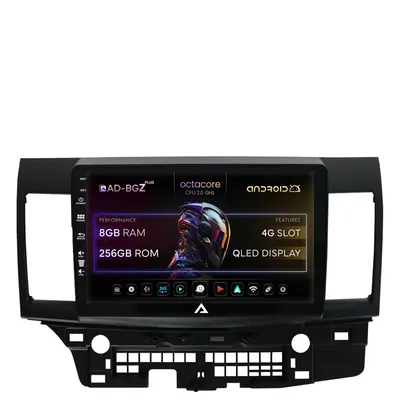 Navigatie Mitsubishi Lancer (2007-2016), Android, Z-Octacore 8GB RAM + 256GB ROM, 10.1 Inch - AD-BGZ10008+AD-BGRKIT269