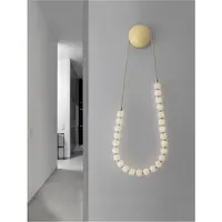 Plafoniera PERLA Auriu Metal & Opal Sticla LED 50 Wat 230 Volt Lm 3000K IP20