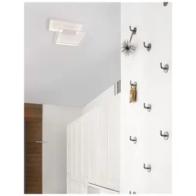 Plafoniera PORTO Nisipiu Alb Otel Aluminiu & Acrylic Dimabil LED 30 Wat 220-240 Volt 1958Lm 3000K IP20