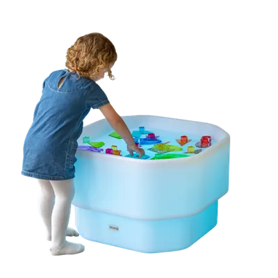 Masa luminoasa Discovery Glow Mini Tuff, pentru activitati educative senzoriale