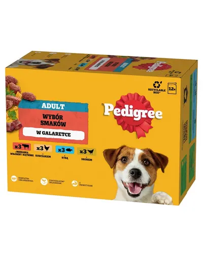 PEDIGREE Adult 12x100 g hrana umeda caini adulti, in gelatina