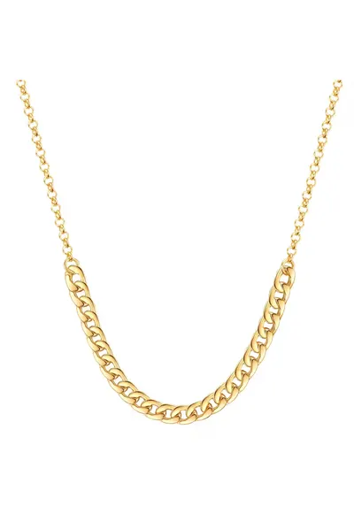 Colier placat cu aur de 14K - Auriu/Galben