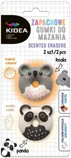 Radiere parfumate Kidea - Panda si Koala, 2 buc., vanilie si inghetata