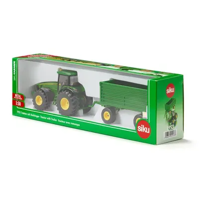 Jucarie - Tractor John Deere cu remorca