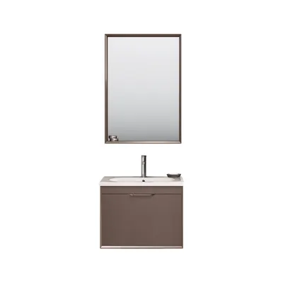 Set mobilier baie Orka Clay suspendat 3 piese toprak 65 cm