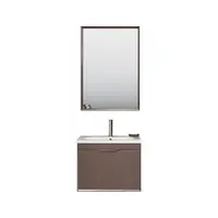 Set mobilier baie Orka Clay suspendat 3 piese toprak 65 cm