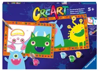 Set de pictat după numere Ravensburger CreArt - Monștri veseli