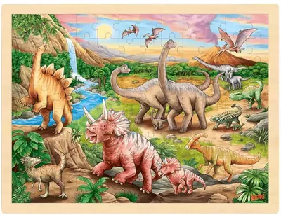 Puzzle Goki - Dinozauri, 96 piese
