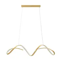 Lustră aurie LED din metal Uter – Mauro Ferretti