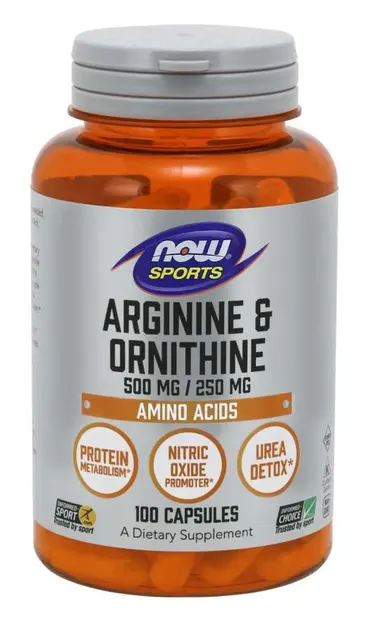 Sports Arginine & Ornithine, 100 capsule, Now