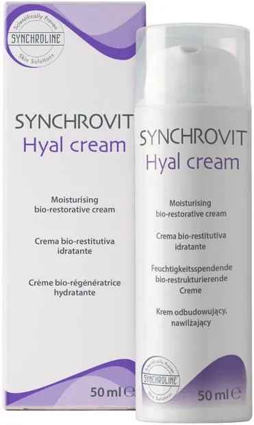 Synchroline Synchrovit Cremă de față cu acid hialuronic Hyal, 50 ml