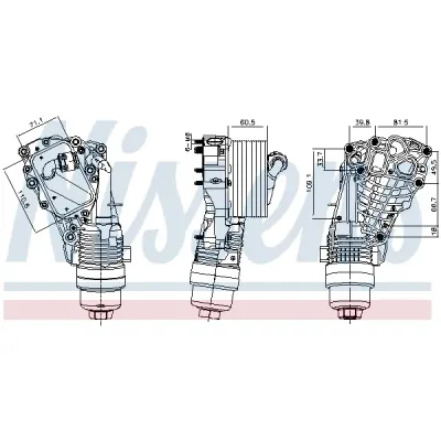 Radiator ulei, ulei motor NISSENS 91399