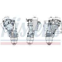 Radiator ulei, ulei motor NISSENS 91399