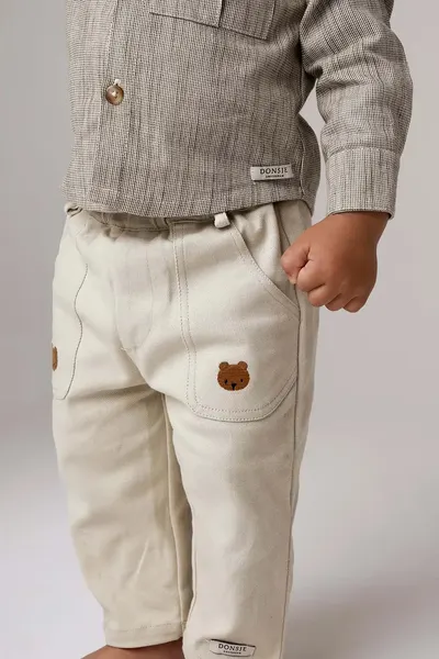 Donsje pantaloni de bumbac pentru copii Kassim Trousers Bear