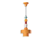 Sospensione H.60 / Pendant H.60 Deco Lariat Finish Gia - Giallo C2530