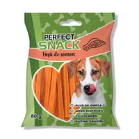 Hrana complementara pentru caini, Perfect Snack, fasii de somon, 80 g
