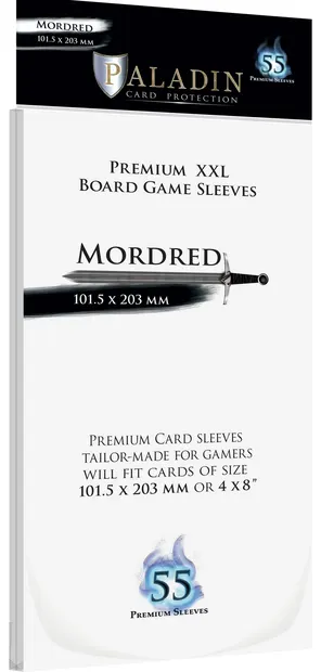 Protecții pentru carduri Paladin Card Protection - Mordred, Premium XXL, 101.5 х 203 mm (55 buc)