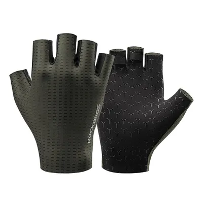 Mănuși scurte, grip antiderapant, Rockbros, verde
