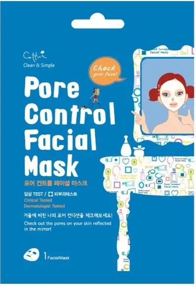 Cettua Mască folie de față pentru strângerea porilor Pore Control, 1 buc