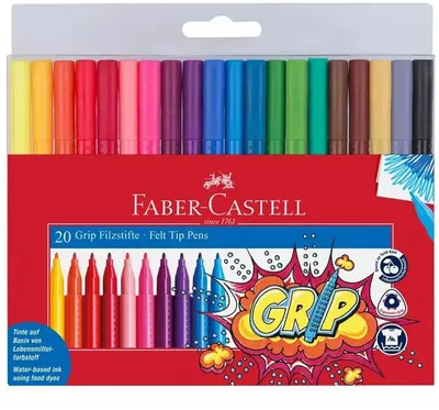 Carioci Faber-Castell Grip - 20 de cujlori