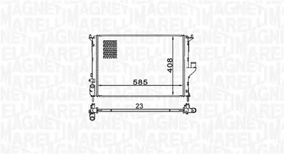Radiator Motor Potrivit Dacia Duster, Duster Suv, Logan, Logan Express, Logan Mcv, Sandero; Lada Largus; Renault Duster, Logan I 1.2-1.6lpg