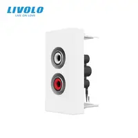 Modul priza audio RCA, 1M Alb