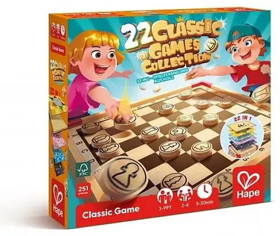 Set de jocuri de masă HaPe - 22 jocuri clasice