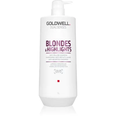Goldwell Dualsenses Blondes & Highlights șampon pentru păr blond neutralizeaza tonurile de galben 1000 ml