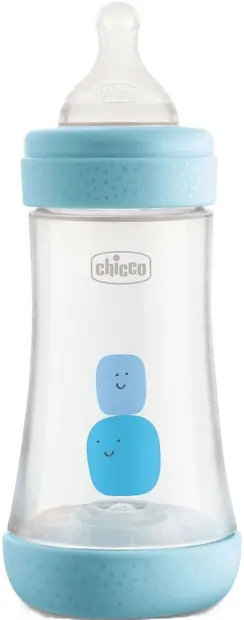Biberon Chicco – Perfect 5, 240 ml, pentru băieți, asortat