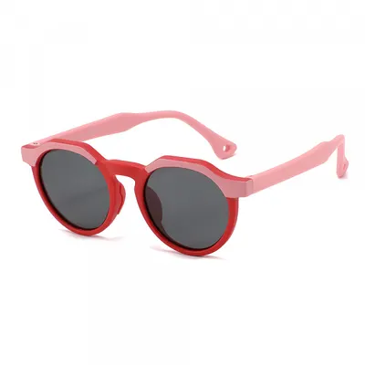 Ochelari De Soare Copii Techsuit 601, Polarizati, Protectie UV, Roz Rosii