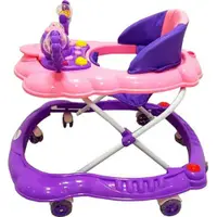 Premergator reglabil in 2 trepte Novokids Baby C Mov Ratusca cu melodii, roti silentioase din silicon, pliabil