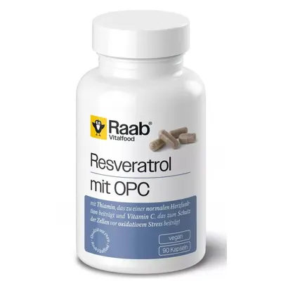Resveratrol si OPC 500mg 90 capsule 45g Raab