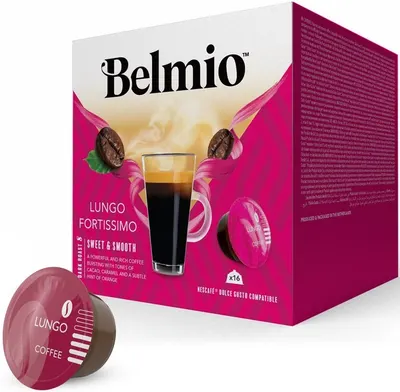 Capsule de cafea Belmio - Lungo Fortissimo Dolce Gusto, 16 buc