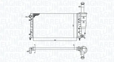 Radiator motor (Manual) potrivit FIAT PUNTO, PUNTO HATCHBACK 1.2 1.2CNG