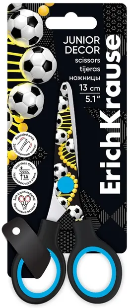 Foarfecă Erich Krause Junior Decor - Sport DNA, 13 cm