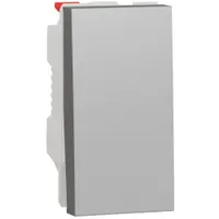 Intrerupator cap scara 10A 1 modul Schneider Noua Unica NU310330, aluminiu