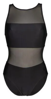 Arena Dames Badpak Mesh Panels Vent Back Zwart