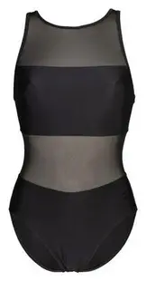 Arena Dames Badpak Mesh Panels Vent Back Zwart