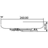 Corp de iluminat pentru tavan JADE 20W 6500K IP44