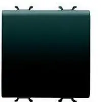 Intrerupator cu revenire 2 module Gewiss Chorus GW12171, negru satin