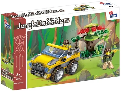 Constructor Alleblox Jungle Defenders -Jeep și copac, 179 piese