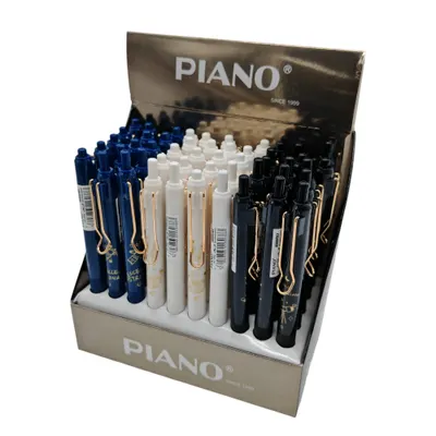 Set Pixuri Mecanice Piano – 50 Bucăți, 3 Culori Asortate (Negru, Albastru, Alb) – Vânzare Angro