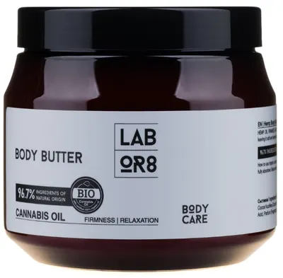 Labor8 Hemp Unt de corp cu ulei de cânepă, 250 ml