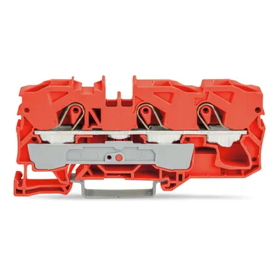 3-conductor through terminal block; 16 mm²; suitable for Ex e II applications; side and center marking; for DIN-rail 35 x 15 and 35 x 7.5; Push-in CAGE CLAMP®; 16,00 mm²; orange